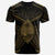 Guam T Shirt Guam Seal With Gold Line Style Unisex Black - Polynesian Pride