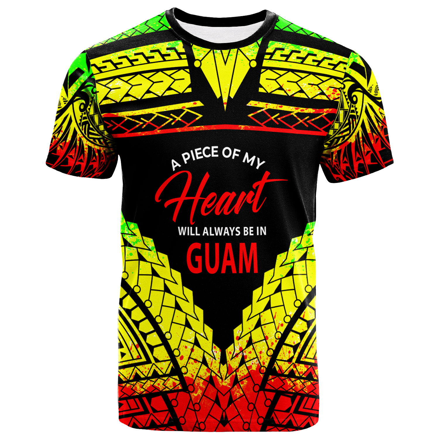 Guam T Shirt A Piece of My Heart Unisex Art - Polynesian Pride