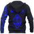 Guam Hoodie Guam Coat of Arms Polynesian Tattoo Style Special BLue - Polynesian Pride