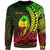 Guam Sweatshirt - Wings Style Reggae Color Unisex Black - Polynesian Pride