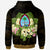 Guam Zip Hoodie Polynesian Gold Patterns Collection - Polynesian Pride