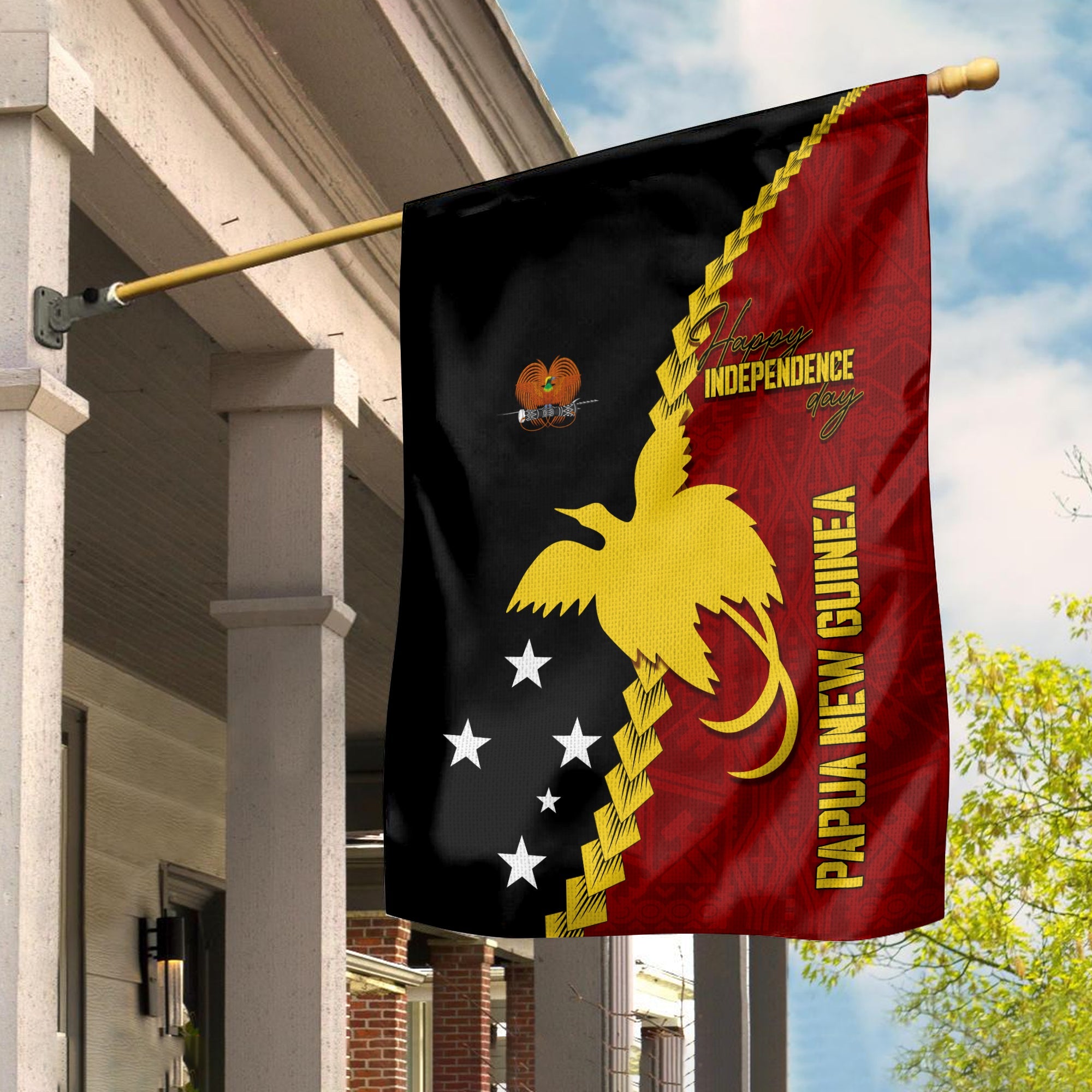 Papua New Guinea Garden Flag 47th Independence Anniversary - Motu Revareva LT7 - Polynesian Pride