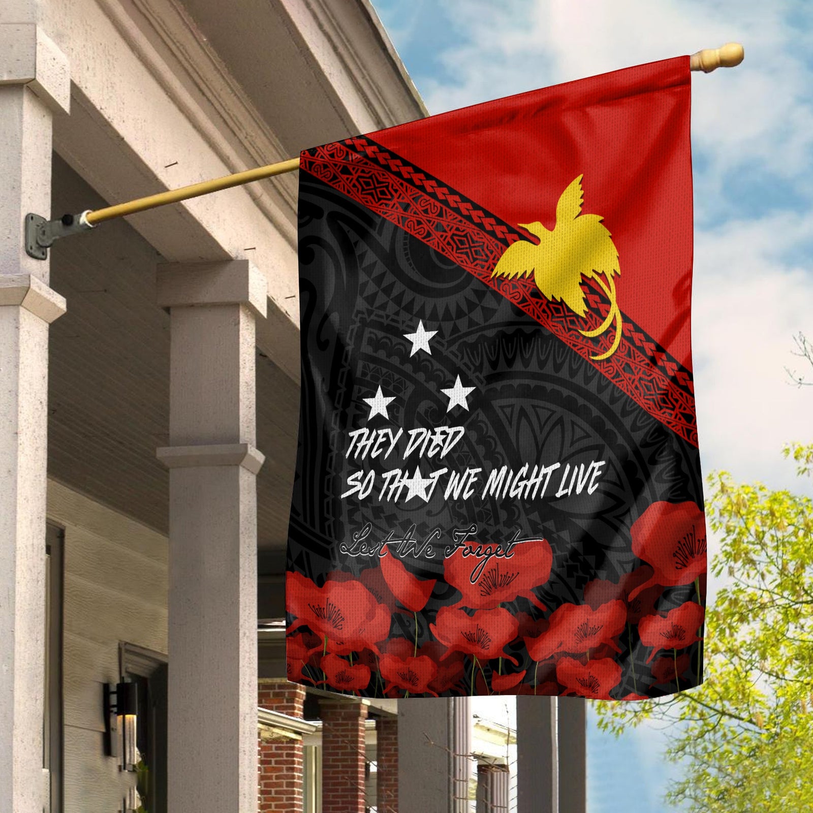 Papua New Guinea Garden Flag PNG Remembrance Day LT7 House Flag - Polynesian Pride