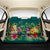 Garden Flower Back Seat Cover AH One Size Black Back Car Seat Covers - Polynesian Pride