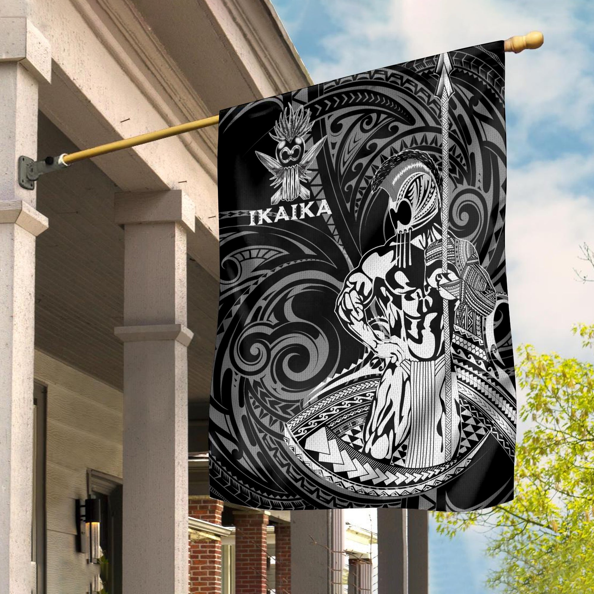 Hawaii Ikaika Warrior Garden Flag - LT2 - Polynesian Pride