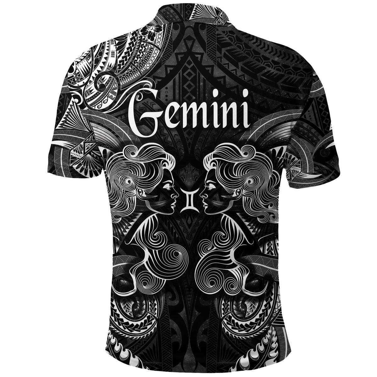 Gemini Zodiac Polynesian Polo Shirt Unique Style Black LT8 - Polynesian Pride