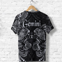 Gemini Zodiac Polynesian T Shirt Unique Style Black LT8 - Polynesian Pride