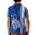 Cook Islands Turtle With Polynesian Geometrical Pattern Polo Shirt KID LT7 - Polynesian Pride