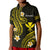 Custom Hawaii Polo Shirt Gold Polynesian Line Style LT9 Kid Gold - Polynesian Pride