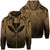 Hawaii Polynesian Kanaka Map Eruption Hoodie Zip Roman Style Gold Unisex Gold - Polynesian Pride