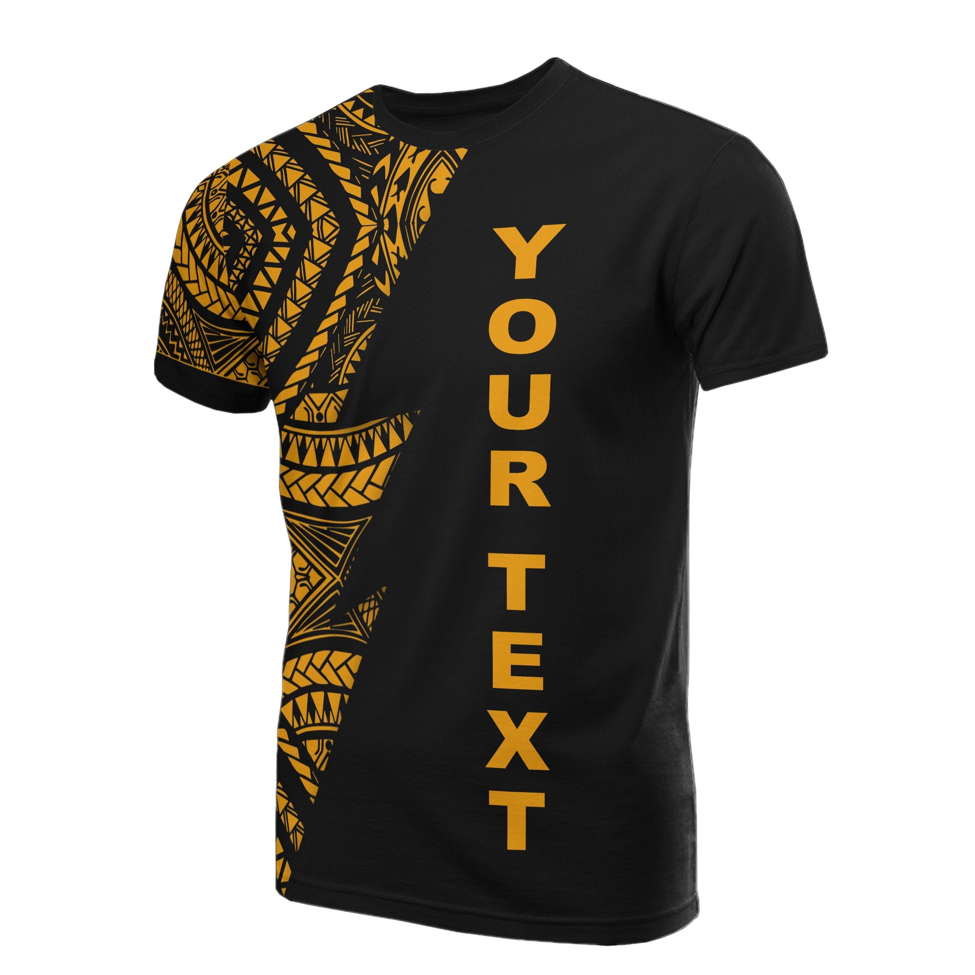 Micronesian Custom All Over T Shirt Micronesian Pattern Gold Color Unisex Gold - Polynesian Pride