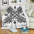 Hawaiian Quilt Maui Plant And Hibiscus Premium Blanket - Gray White - AH White - Polynesian Pride