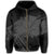 Hawaiian Map Kanaka Identifier Hoodie Zip Gray Brusch Style - Polynesian Pride