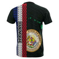 Hawaii Polynesian Seal of Hawaii T Shirt Hawaii Culture Green - Polynesian Pride