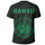 Hawaii Kakau Coat of Arms T Shirt Green - Polynesian Pride