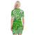 Polynesian Polo Dress Tapa Plumeria Style - Green LT7 - Polynesian Pride