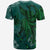 New Caledonia Custom T Shirt Polynesian Phoenix Bird, Fairytales Bird Green - Polynesian Pride