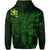 Hawaii Hoodie Zip Polynesian Kanaka Map Hawaiian Hoodie Zip Green Kanaka TT Style - Polynesian Pride