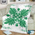 Hawaiian Quilt Maui Plant And Hibiscus Premium Blanket - Green White - AH - Polynesian Pride