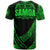 Samoa T Shirt Green Polynesian Patterns Sport Style - Polynesian Pride