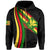 Hawaii Polynesian Kanaka Flag Hoodie Zip Grey Ten Style - Polynesian Pride
