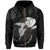 Hawaii Polynesian Aumakua Hammerhead Shark Hoodie Zip Cloud Style Grey - Polynesian Pride