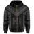 Hawaiian Kanaka Polynesian Zip up Hoodie Active Grey - Polynesian Pride