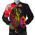 Guam Men's Bomber Jacket - Tropical Hippie Style Black - Polynesian Pride