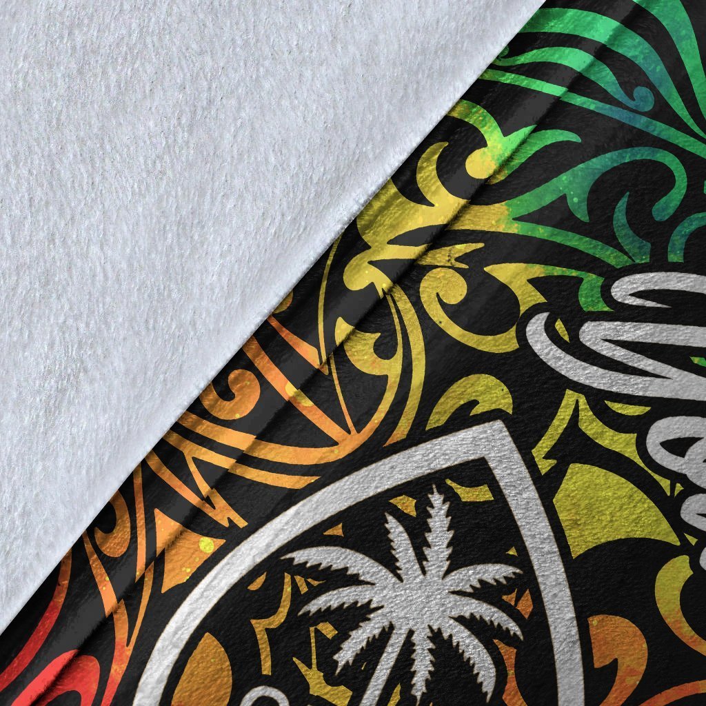 Guam Custom Personalised Premium Blanket - Rainbow Polynesian Pattern - Polynesian Pride