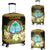 Guam Luggage Covers - Polynesian Gold Patterns Collection Black - Polynesian Pride