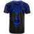 Guam Custom T Shirt Polynesian Armor Style Blue - Polynesian Pride