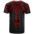 Guam Custom T Shirt Polynesian Armor Style Red - Polynesian Pride