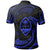 Guam Polynesian Polo Shirt Blue Tribal Wave - Polynesian Pride