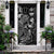 Guam Door Cover Turtle Hibiscus Black - Polynesian Pride