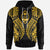 Guam Hoodie Polynesian Lion Head Gold Style Unisex Gold - Polynesian Pride