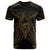 Guam T Shirt Guam Seal With Line Style Gold Version Unisex Black - Polynesian Pride