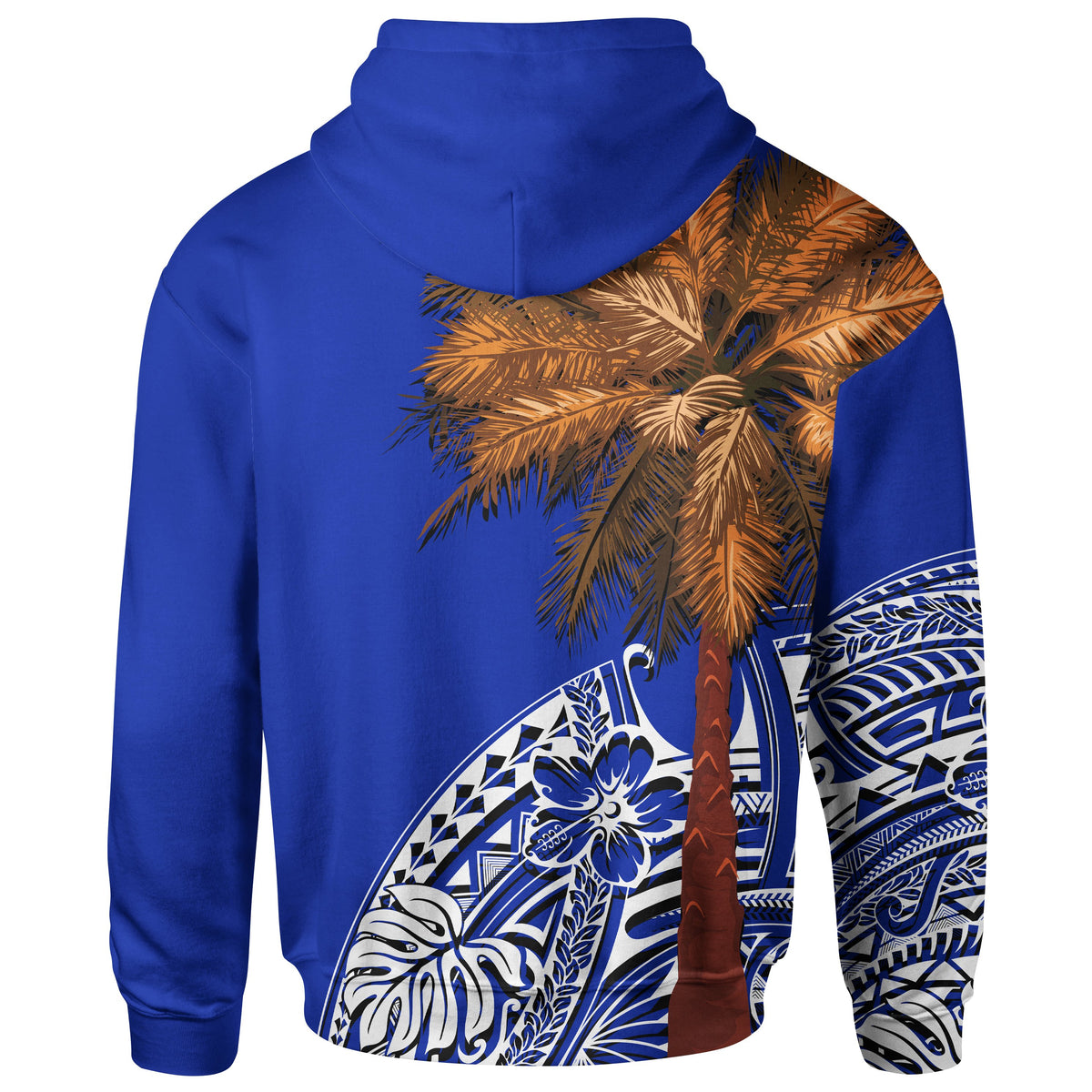 Guam Hoodie Guahan Palm Tree Polynesian Pattern - Polynesian Pride