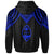 Guam Hoodie Polynesian Armor Style Blue - Polynesian Pride