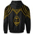 Guam Hoodie Polynesian Armor Style Gold - Polynesian Pride