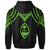 Guam Hoodie Polynesian Armor Style Green - Polynesian Pride