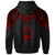 Guam Custom Hoodie Polynesian Armor Style Red - Polynesian Pride