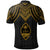 Guam Custom Polo Shirt Polynesian Armor Style Gold - Polynesian Pride