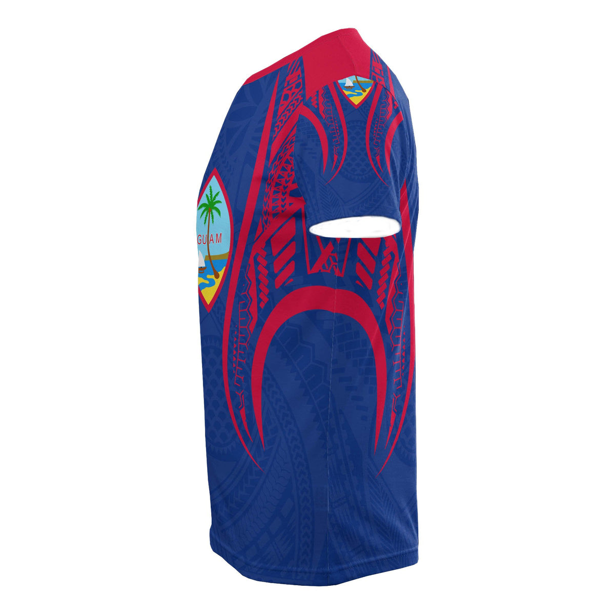 Guam T Shirt Guam Coat of Arms Polynesian Stylized - Polynesian Pride