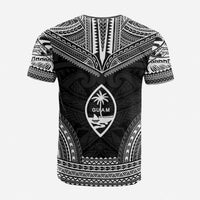 Guam Custom T Shirt Guam Coat of Arms Polynesian Chief Tattoo Black Version Unisex Black - Polynesian Pride