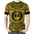 Guam T Shirt Guam Coat of Arms Polynesian Gold Black - Polynesian Pride