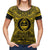 Guam T Shirt Guam Coat of Arms Polynesian Gold Black - Polynesian Pride