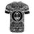 Guam T Shirt Guam Coat of Arms Polynesian White Black - Polynesian Pride