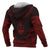 Guam Polynesian Chief Custom Zip up Hoodie Red Version - Polynesian Pride