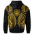 Guam Hoodie Polynesian Lion Head Gold Style - Polynesian Pride