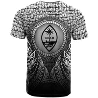 Guam T Shirt Circle Pattern Black - Polynesian Pride